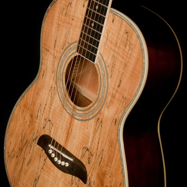 body of Oscar Schmidt acoustic guitar