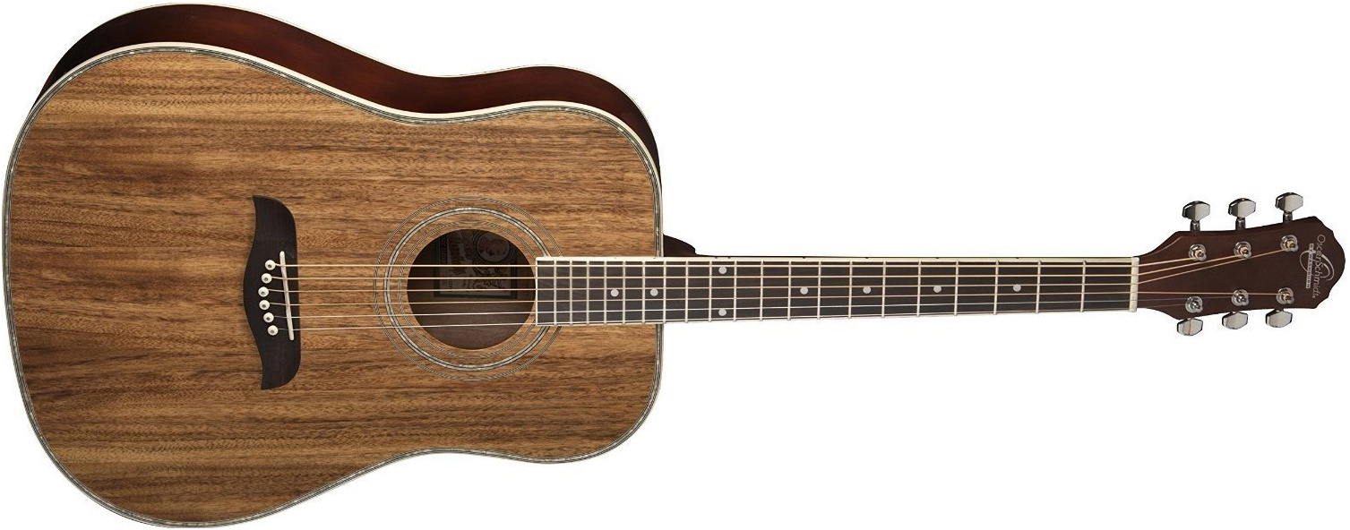 Oscar Schmidt light brown wood design acoustic guitar