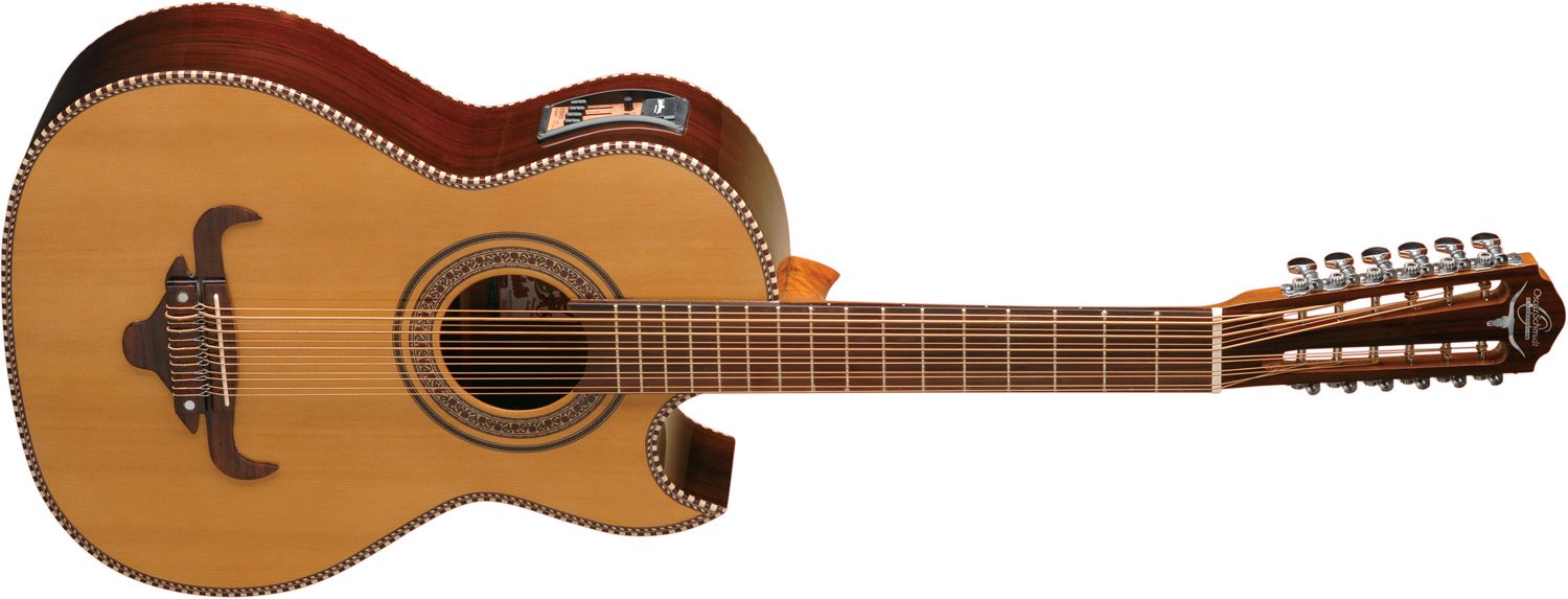 Oscar Schmidt cream acoustic/electric 12-string guitar