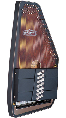 brown and black Oscar Schmidt Autoharp