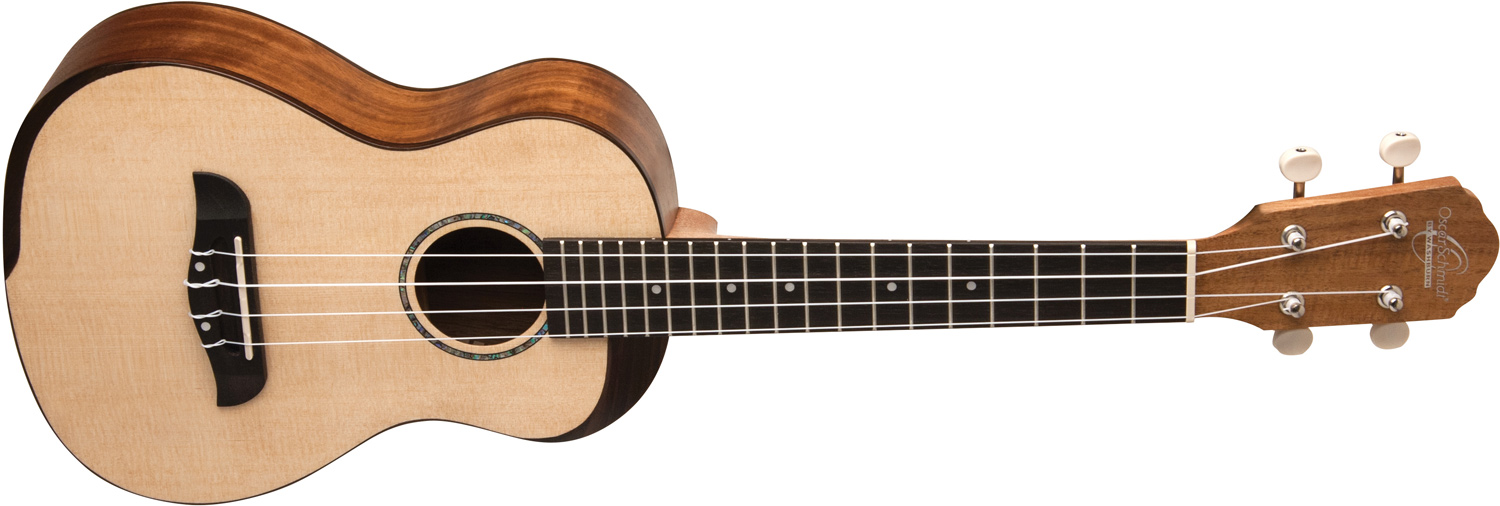 Oscar Schmidt cream and brown ukulele