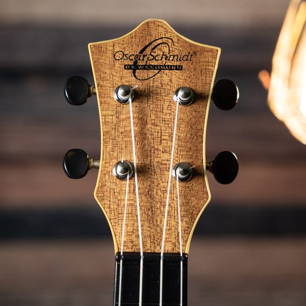 headstock of Oscar Schmidt ukulele